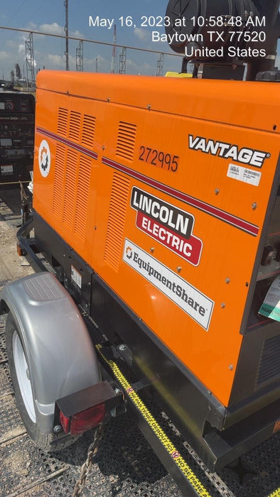 2022 Lincoln Electric Vantage 549X Crosslink Technology, Trailer Mounted, ES Decals, T3