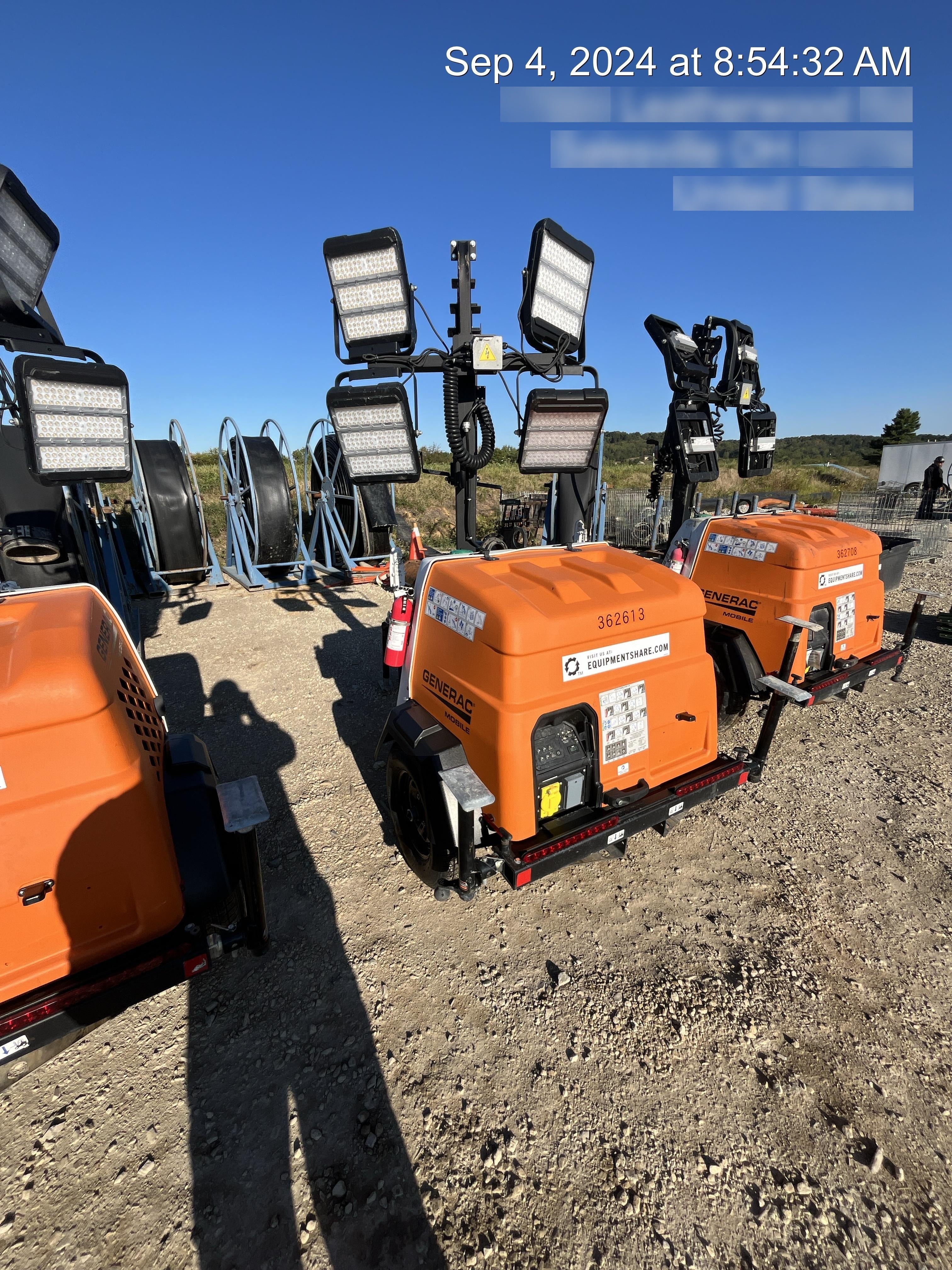 2023 Generac MLT2 Diesel, Flex Switch 120V Input, Powerzone Controller, 
(4) 320W LED Lights, 4kW Generator, 39.9 Gal Fuel Tank, 2" Ball, T3