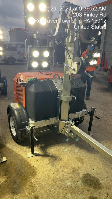 2024 Wanco WLTT-4MM4K Diesel, Deep Sea Controller, Shore Power Plug, Auto Start, (4) 350W LED Floodlights, 4kW Generator, 60 Gal Fuel Tank, 2" Ball, T3