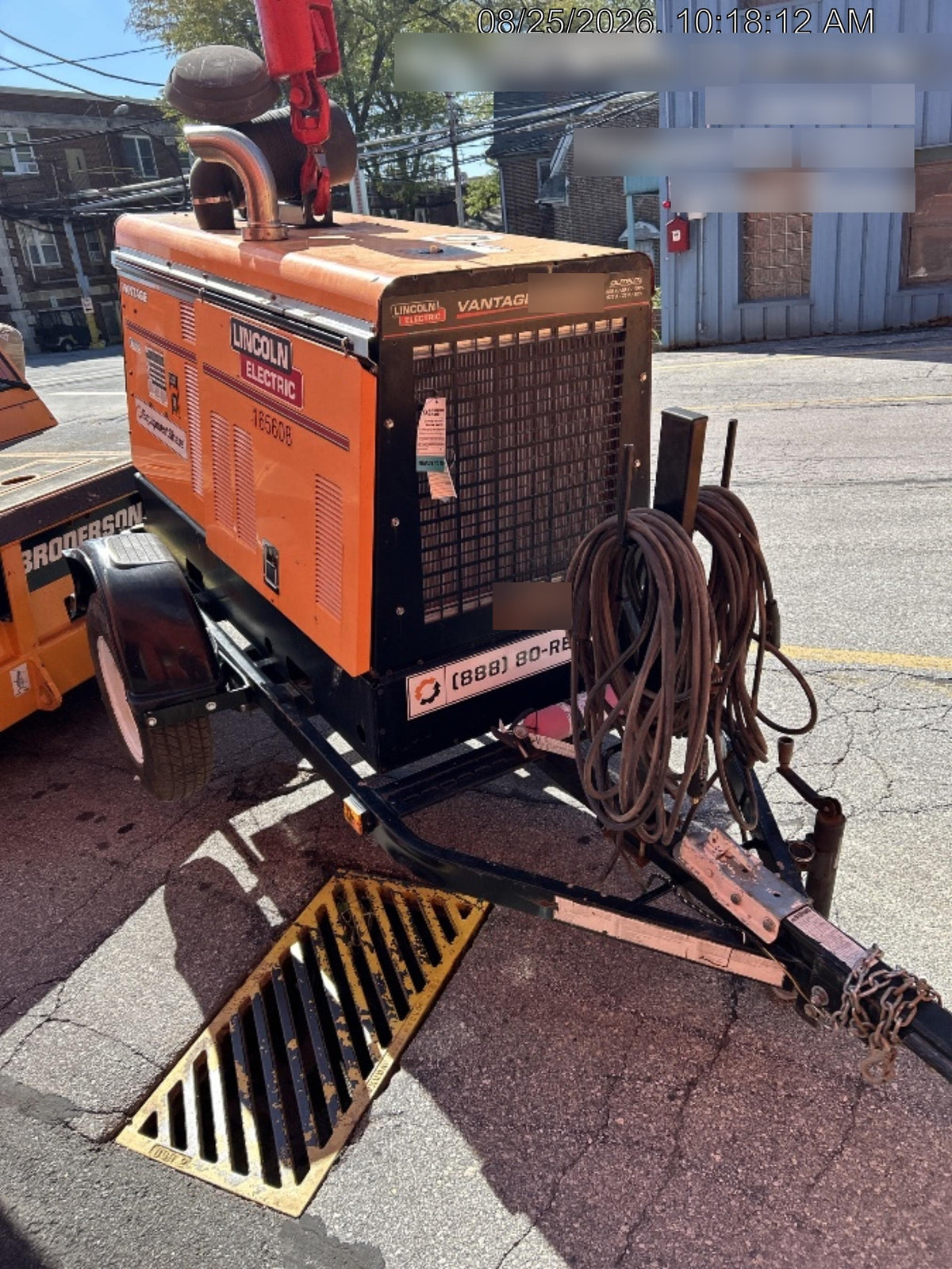 2021 Lincoln Electric Vantage 549X Ready Pak 3, ORANGE (includes trailer, cable rack, fender light kit)