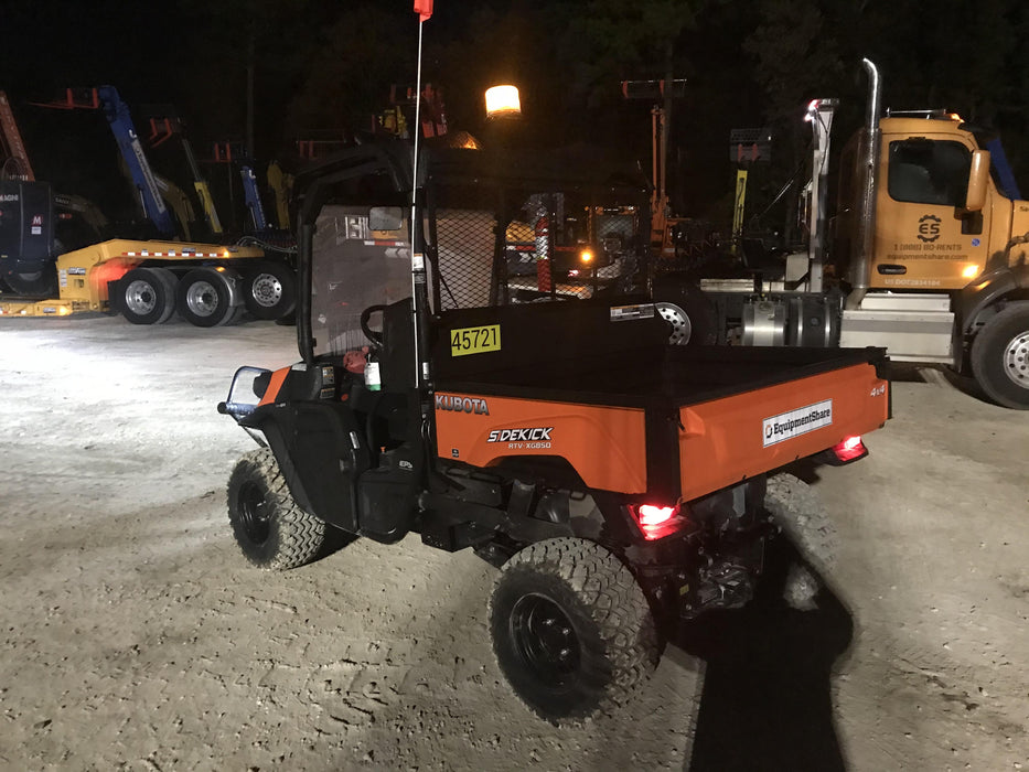 2019 Kubota RTV-XG850WL-H 4wd Utility Cart, Gas, 2 Seat, LED Strobe, Windshield Tempered Glass, Plastic Canopy, Wire Harness Kit, Backup Alarm