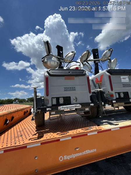 2019 Wacker Neuson LTV6L-MH Mobile Light Tower w/Fuel Level Sensor Installed
