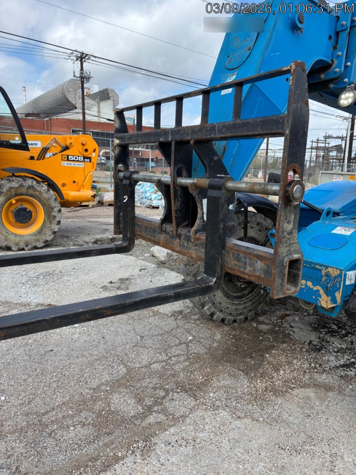 2019 Genie GTH-844 Canopy, Solid RT Tires, LED Work Lights, Beacon 60" QA Carriage, 48" Forks