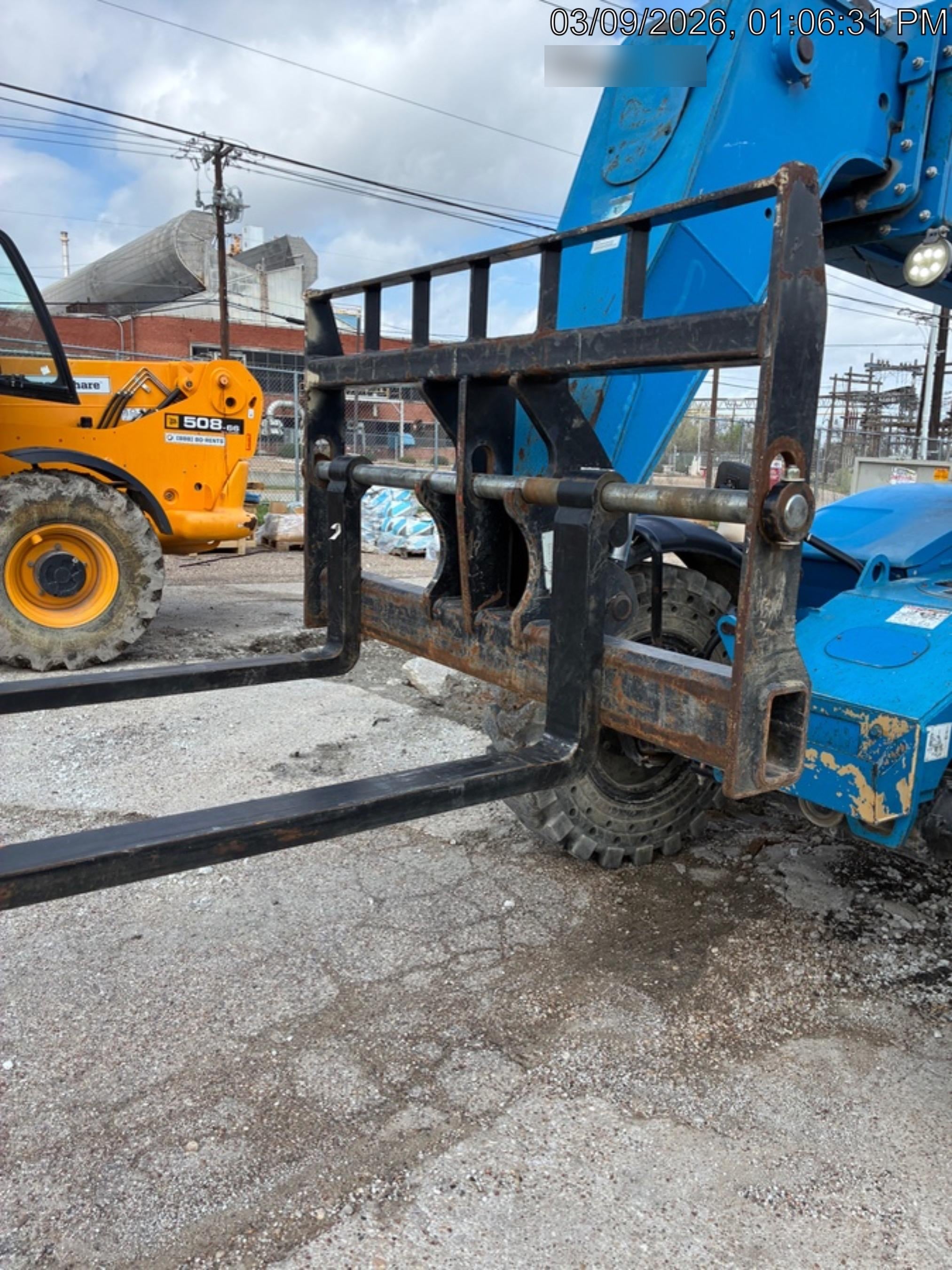 2019 Genie GTH-844 Canopy, Solid RT Tires, LED Work Lights, Beacon 60" QA Carriage, 48" Forks