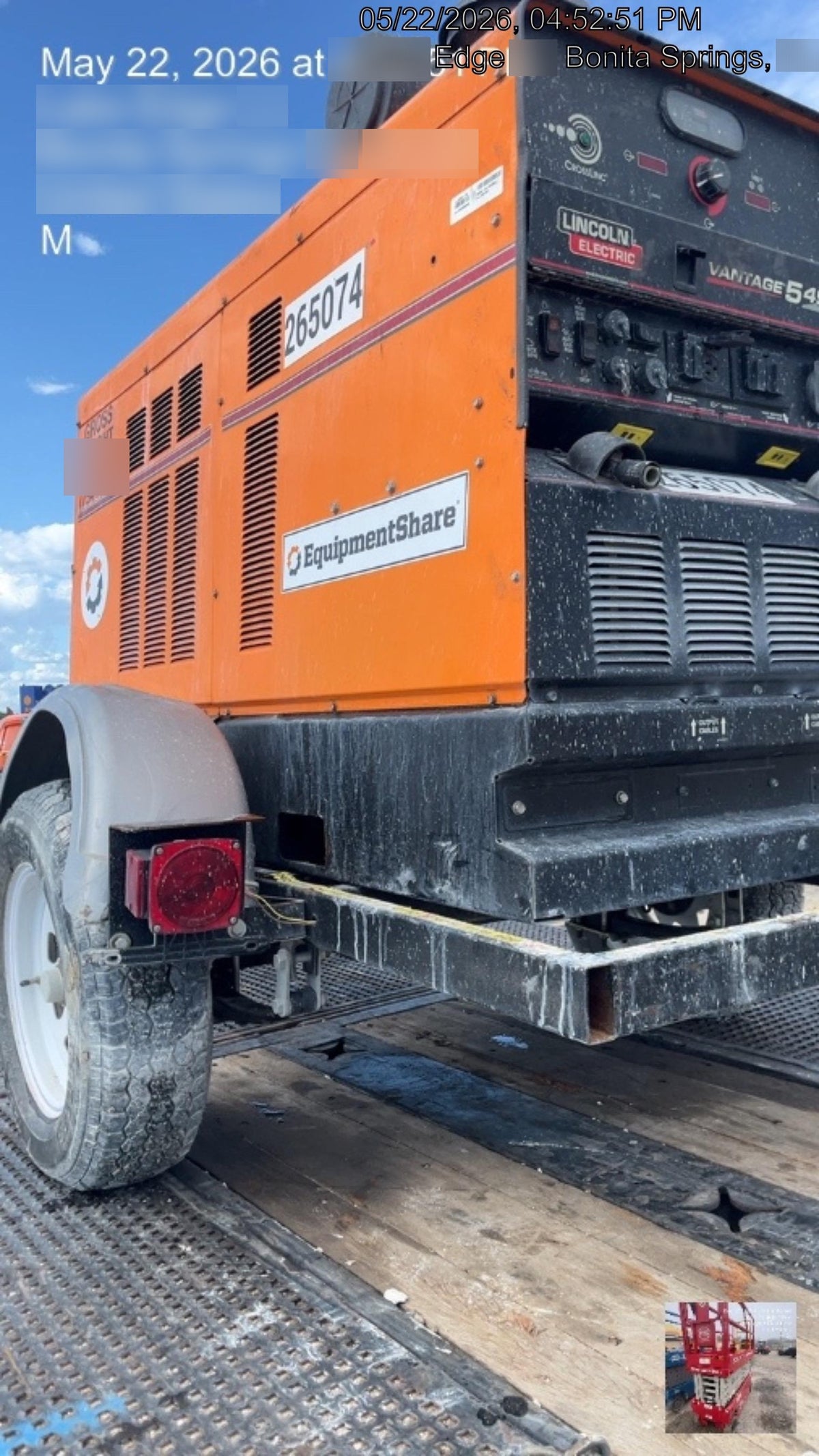2022 Lincoln Electric Vantage 549X Crosslink Technology, Trailer Mounted, ES Decals, T3