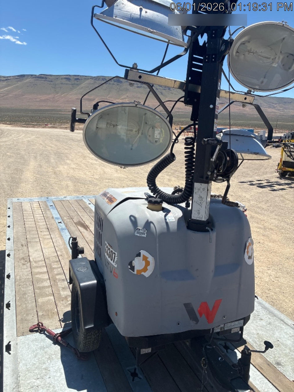 2019 Wacker Neuson LTV6L-MH Wacker Neuson LTV6L Mobile Light Tower w/Fuel Level Sensor Installed