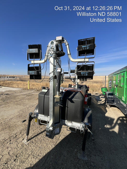 2024 Wanco WLTT-4MM4K Diesel, Deep Sea Controller, Shore Power Plug, Auto Start, (4) 350W LED Floodlights, 4kW Generator, 60 Gal Fuel Tank, 2" Ball, T3