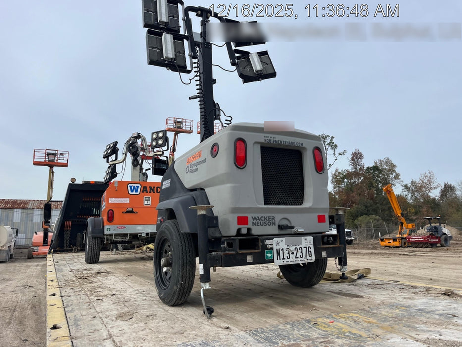 2024 Wacker Neuson LTT4 Diesel, Kohler KDW702, Deep Sea Controller, Auto Start, LED 320W, Bypass Outlet, T3