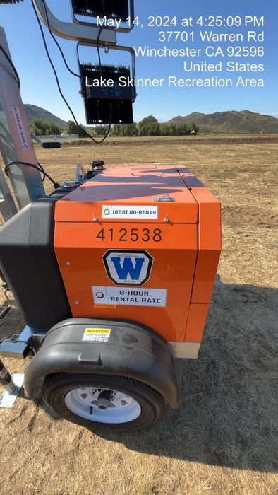 2024 Wanco WLTT-4MM4K Diesel, Deep Sea Controller, Shore Power Plug, Auto Start, (4) 350W LED Floodlights, 4kW Generator, 60 Gal Fuel Tank, 2" Ball, T3