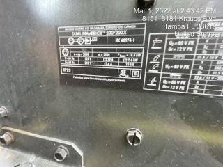 2021 Lincoln Electric Dual Maverick 200/200X Ready Pak 3, Includes Trailer, Cable Rack, Fender Light Kit