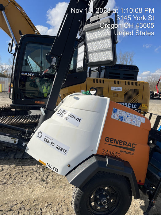 2023 Generac MLT2 Diesel, Flex Switch 120V Input, Powerzone Controller, (4) 320W LED Lights, 4kW Generator, 39.9 Gal Fuel Tank, 2" Ball, T3