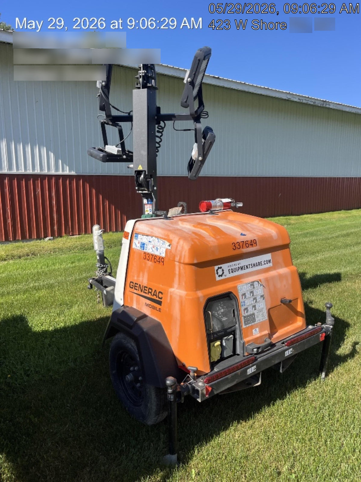 2023 Generac MLT2 Diesel, Flex Switch 120V Input, Powerzone Controller, (4) 320W LED Lights, 4kW Generator, 39.9 Gal Fuel Tank, 2" Ball, T3