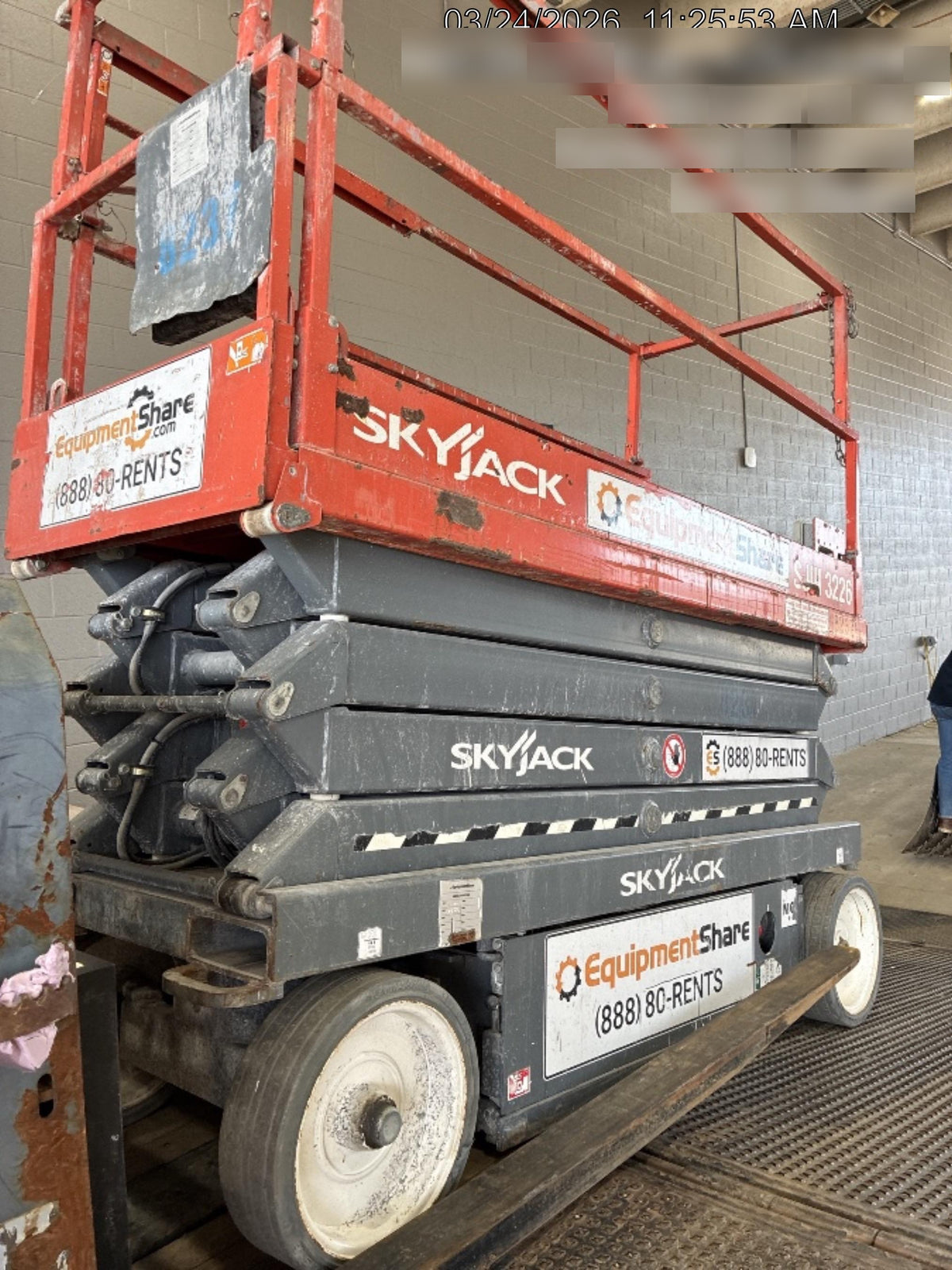 2018 Skyjack SJIII-3226 Skyjack SJIII3226 Scissor Lift w/Trojan Batteries