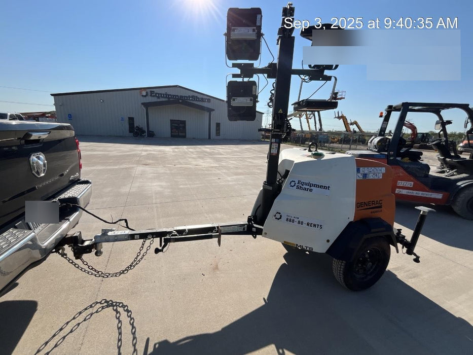 2023 Generac MLT2 Diesel, Flex Switch 120V Input, Powerzone Controller, (4) 320W LED Lights, 4kW Generator, 39.9 Gal Fuel Tank, 2" Ball, T3