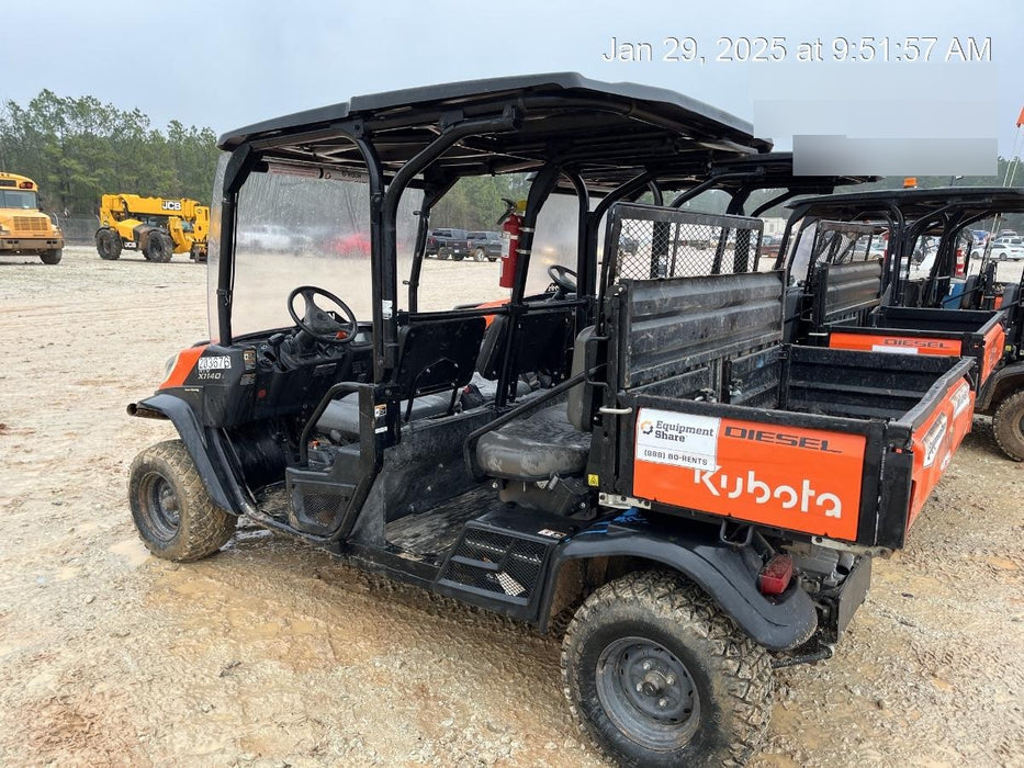 2022 Kubota RTV-X1140W-H Plastic Canopy, Windshield Acrylic Clear, LED Strobe Light, Wire Harness Kit, Back up Alarm