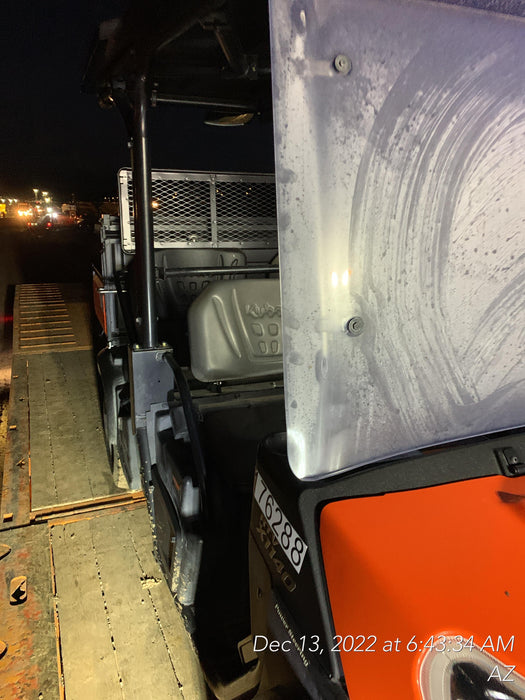 2021 Kubota RTV-X1140W-H Plastic Canopy, Windshield Acrylic Clear, LED Strobe Light, Wire Harness Kit, Back up Alarm