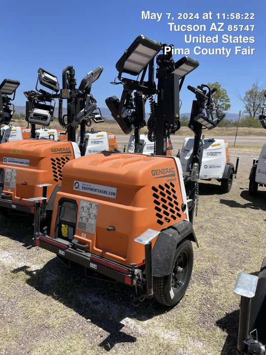 2024 Generac MLT2 Diesel, Flex Switch 120V Input, Powerzone Controller, 
(4) 320W LED Lights, 4kW Generator, 39.9 Gal Fuel Tank, 2" Ball, T3