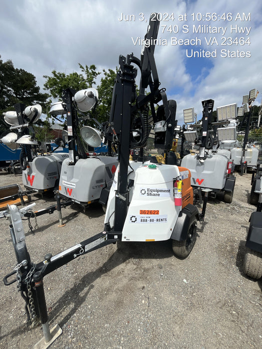 2023 Generac MLT2 Diesel, Flex Switch 120V Input, Powerzone Controller, 
(4) 320W LED Lights, 4kW Generator, 39.9 Gal Fuel Tank, 2" Ball, T3