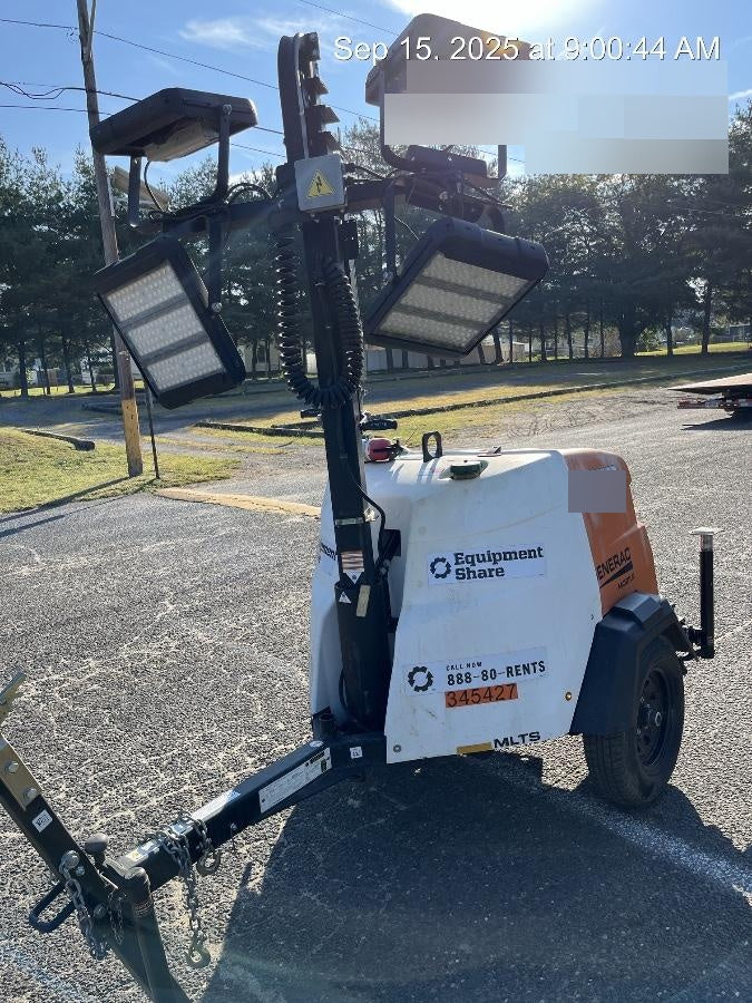 2023 Generac MLT2 Diesel, Flex Switch 120V Input, Powerzone Controller, (4) 320W LED Lights, 4kW Generator, 39.9 Gal Fuel Tank, 2" Ball, T3