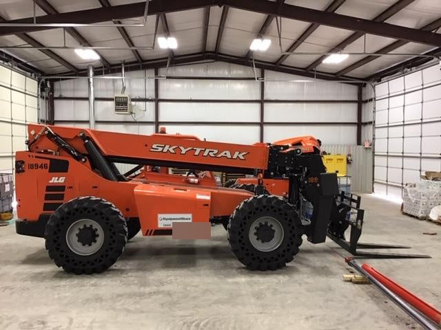 2018 Skytrak 10054 Skytrak 10054 10K Telehandler w/Open ROPS Solid Tires, LED Work Lights, Rotating Beacon, 60" Carriage/60" Forks