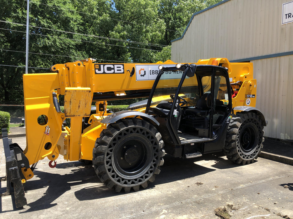 2020 JCB 510-56 Canopy, 74 HP, Solid Tires, STD Worklight, Beacon, Aux Hydraulics, Lifting Eye, Back up Alarm w/66" Carriage/60" Forks
