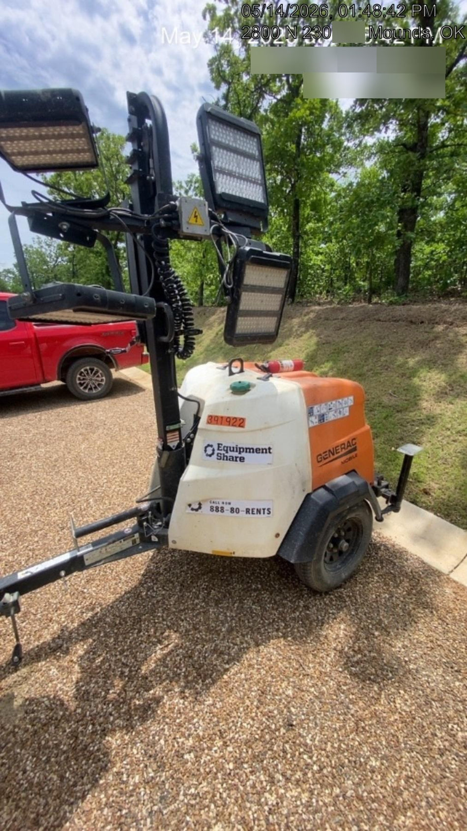 2024 Generac MLT2 Diesel, Flex Switch 120V Input, Powerzone Controller, 
(4) 320W LED Lights, 4kW Generator, 39.9 Gal Fuel Tank, 2" Ball, T3