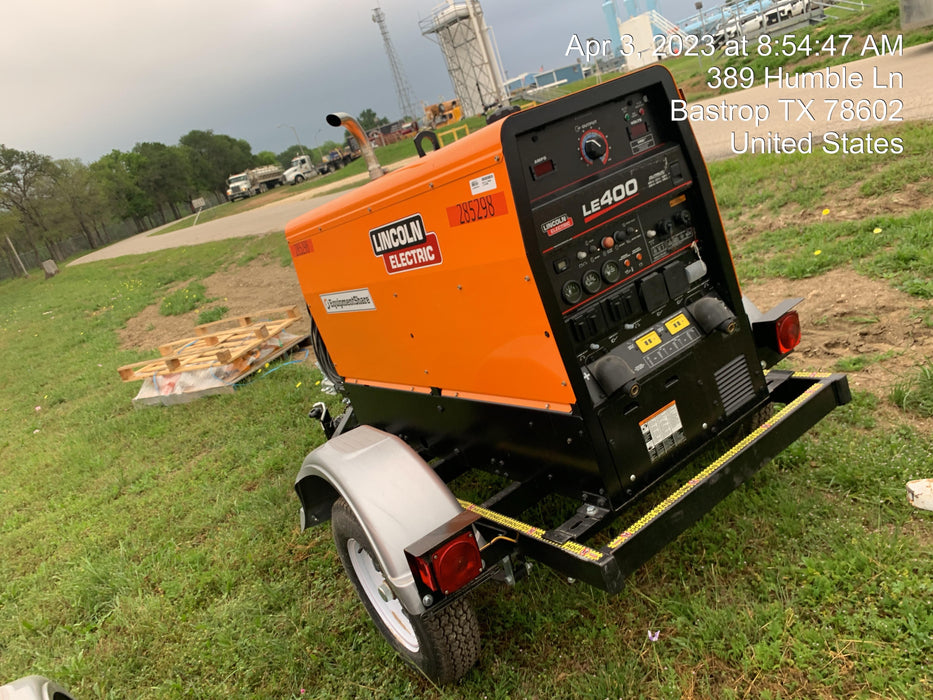 2022 Lincoln Electric LE400 Kubota V1505, Trlr, Cable Rack, Light Kit, ES Decals, T3