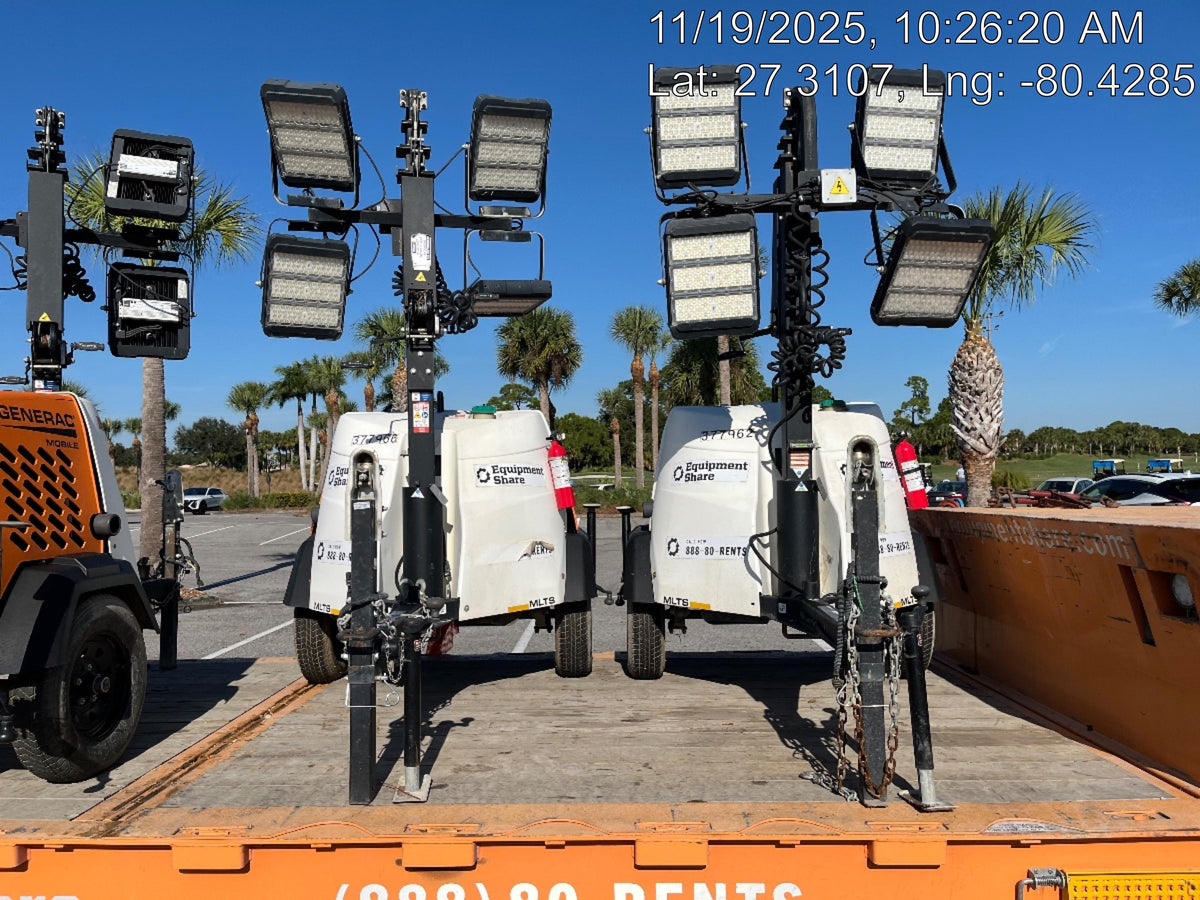 2023 Generac MLT2 Diesel, Flex Switch 120V Input, Powerzone Controller, 
(4) 320W LED Lights, 4kW Generator, 39.9 Gal Fuel Tank, 2" Ball, T3