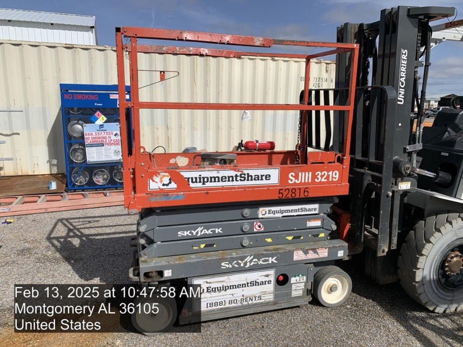 2019 Skyjack SJIII-3219 Standard Options, Trojan Batteries