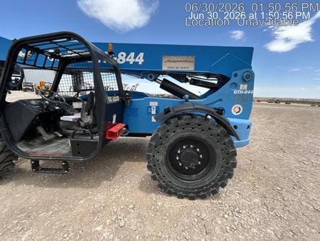2018 Genie GTH-844 Genie GTH-844 w/Open ROPS, Solid Tires, beacon/work lights, 60" carriage/forks