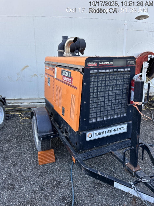 2021 Lincoln Electric Vantage 549X Ready Pak 3, ORANGE (includes trailer, cable rack, fender light kit)