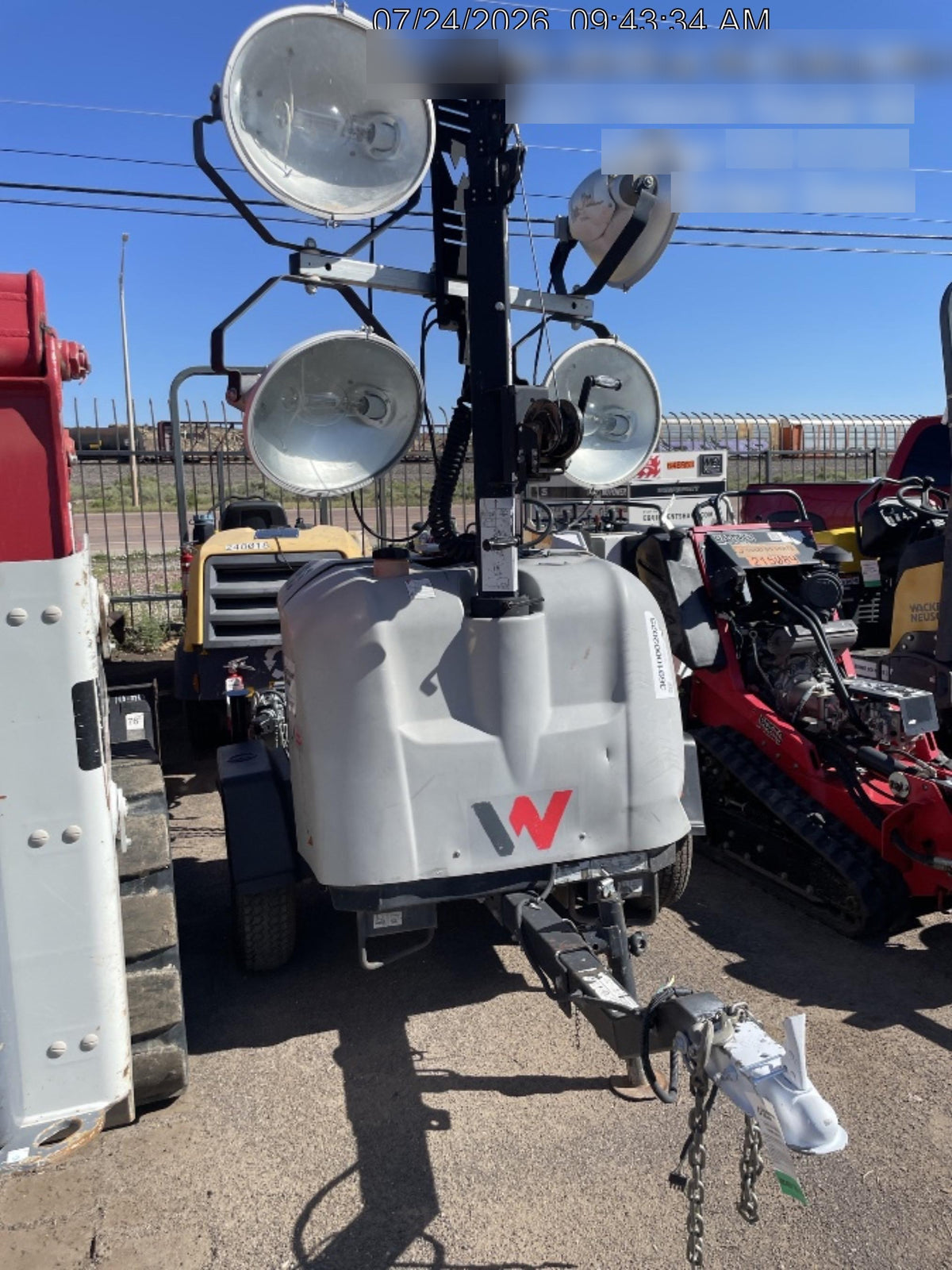 Wacker Neuson LTV6K-MH Wacker Neuson LTV6K Towable Light Tower