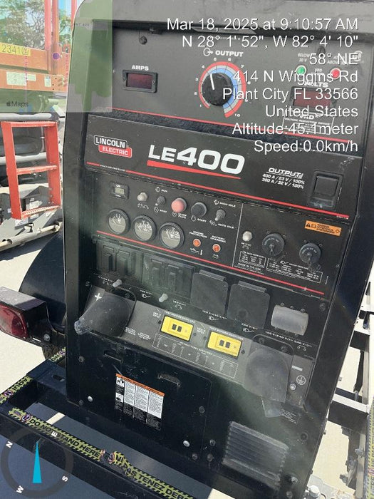 2024 Lincoln Electric LE400 Kubota V1505, Trlr, Cable Rack, Light Kit, ES Decals, T3