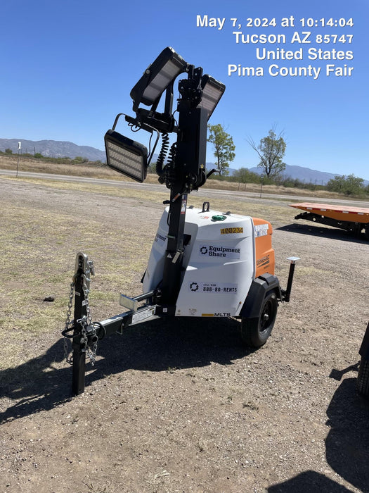 2024 Generac MLT2 Diesel, Flex Switch 120V Input, Powerzone Controller, 
(4) 320W LED Lights, 4kW Generator, 39.9 Gal Fuel Tank, 2" Ball, T3