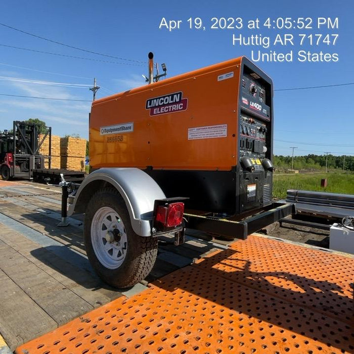 2022 Lincoln Electric LE400 Kubota V1505, Trlr, Cable Rack, Light Kit, ES Decals, T3