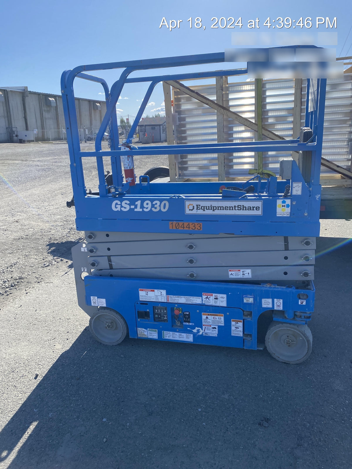 2020 Genie GS-1930 Standard Machine, 800W Inverter