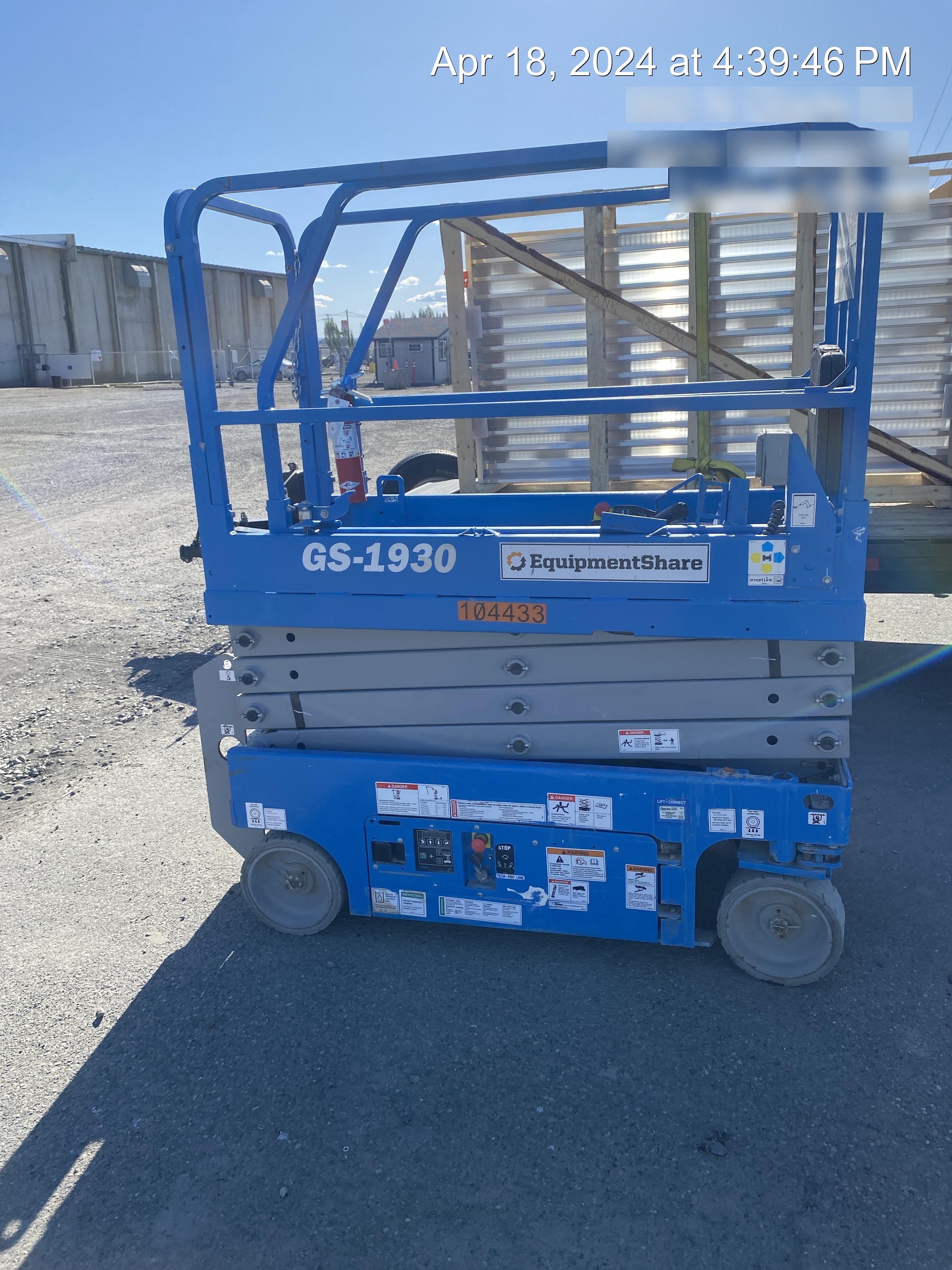 2020 Genie GS-1930 Standard Machine, 800W Inverter