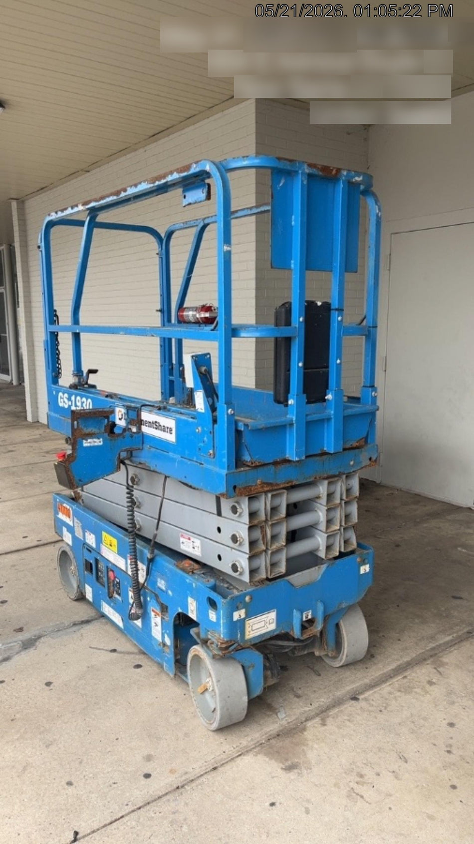 2019 Genie GS-1930 Fixed Rails with Chain Entry