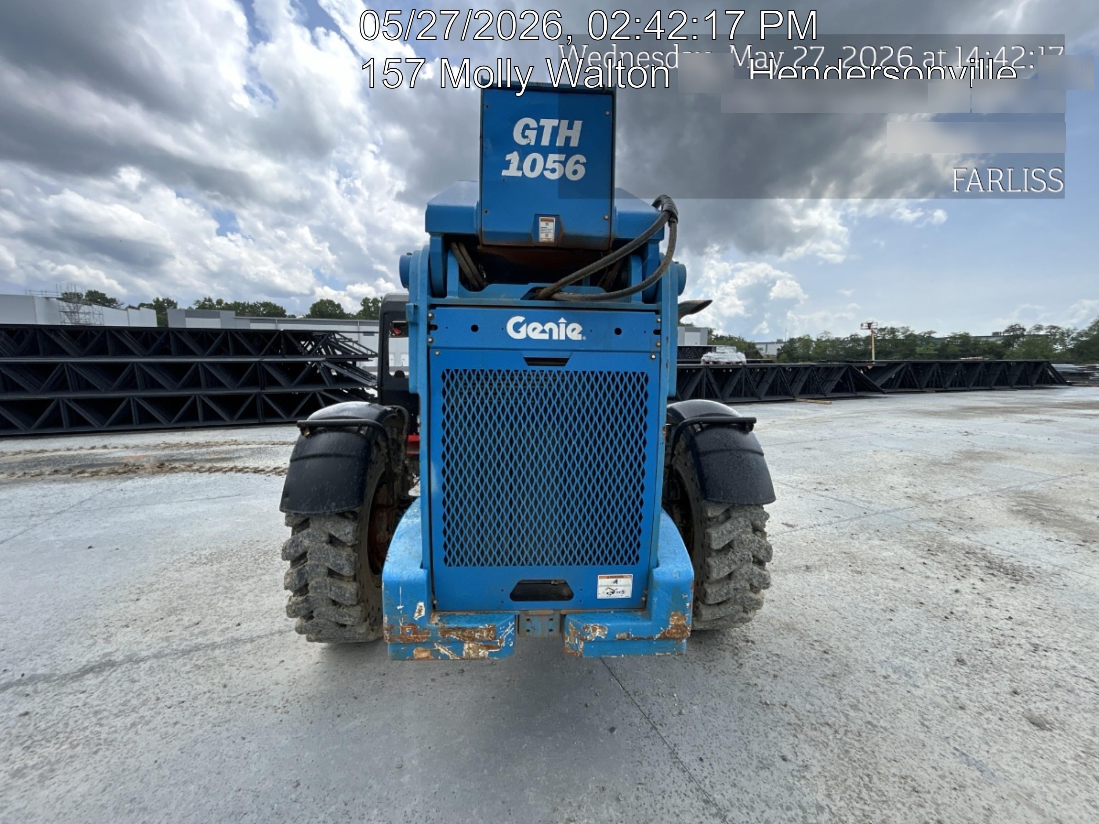 2018 Genie GTH-1056 Genie GTH-1056 w/ROPS, Work Lights, Solid Tires, RH Cab Mesh, Beacon, 60" Carriage and Forks