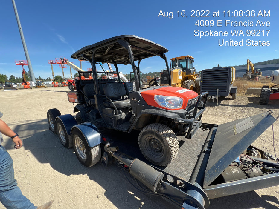 2022 Kubota RTV-X1140W-H Plastic Canopy, Windshield Acrylic Clear, LED Strobe Light, Wire Harness Kit, Back up Alarm