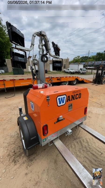 2025 Wanco WLTT-4MM4K Diesel, Mitsubishi L2E, 9.0HP @1800 rpm, Deep Sea Controller, Shore Power Plug, Auto Start, (4) 350W LED Floodlights, 4kW Generator, 60 Gal Fuel Tank, 2" Ball, T3