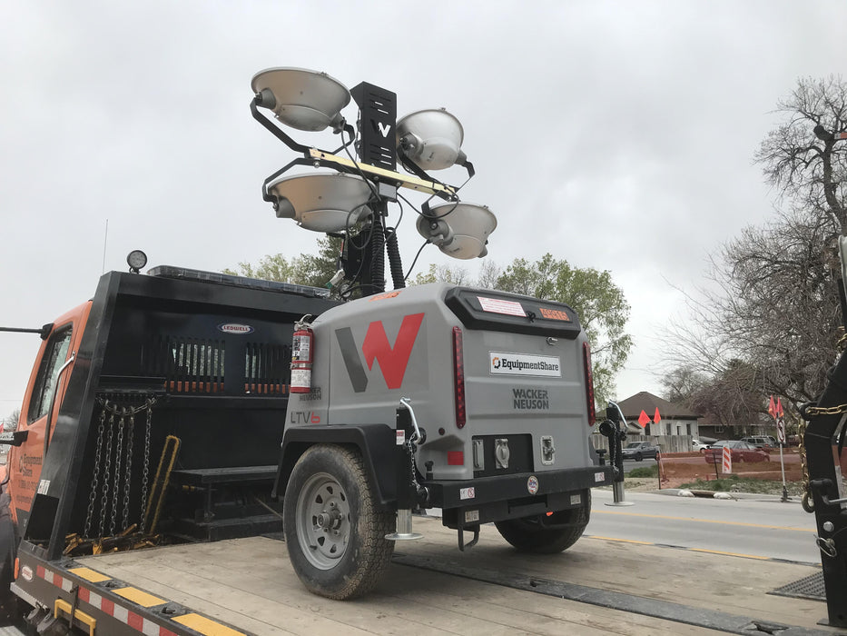 2019 Wacker Neuson LTV6L-MH Mobile Light Tower w/Fuel Level Sensor Installed