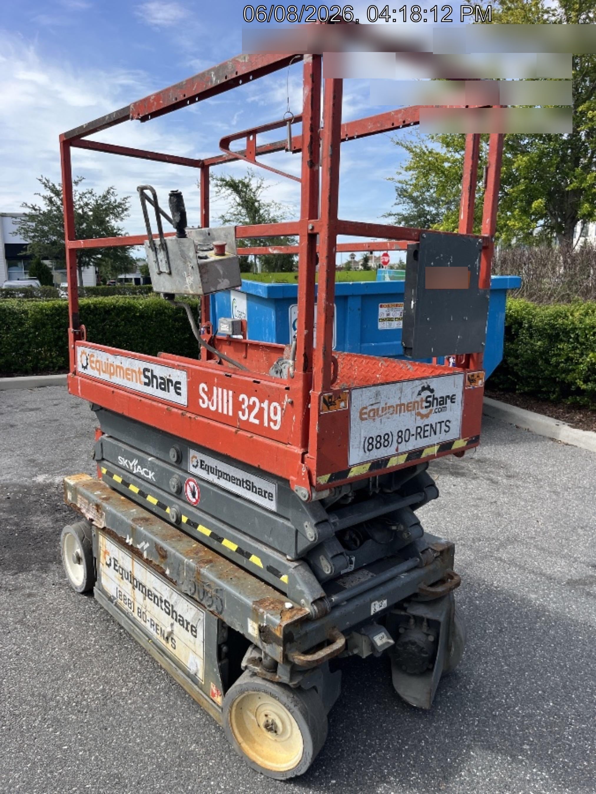 2019 Skyjack SJIII-3219 Skyjack SJIII3219 Standard w/Trojan Batteries