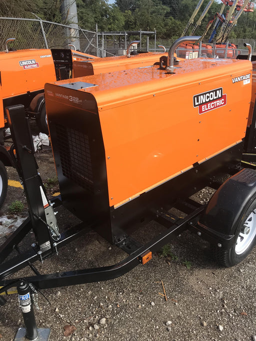 2021 Lincoln Electric Vantage 322 Vantage 322 Ready Pak 3 w/ Decals, ORANGE (includes trailer, cable rack, fender light kit) NO Telematics