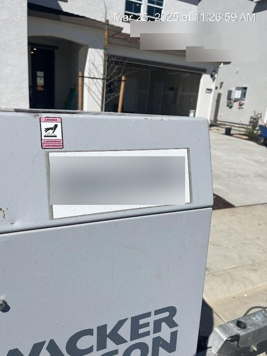 2019 WACKER NEUSON G25