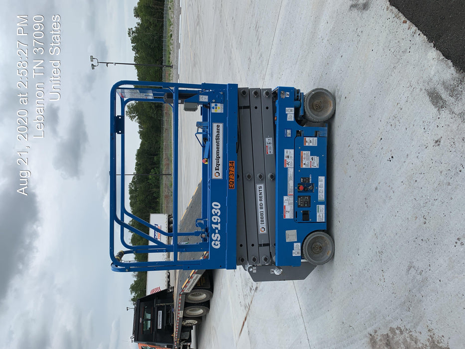 2020 Genie GS-1930 Fixed rails with chain entry gate - Pre A92.20