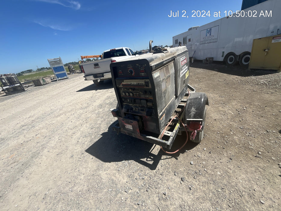 2019 Lincoln Electric Vantage 322 Ready-Pak 3, Two Wheel Trailer, Fender and Light Kit, Cable Rack