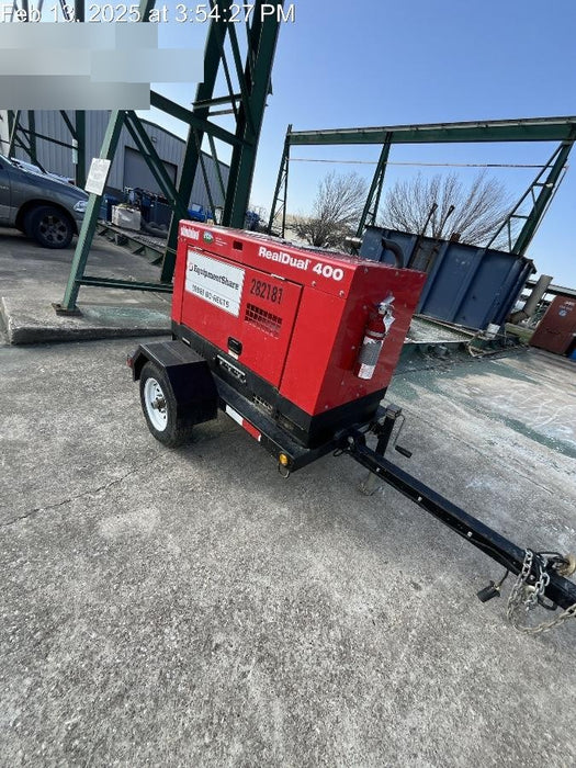 2022 Shindaiwa DGW400MDL Kubota D902 Engine, 23 HP, Dual Op Welder, Wire, Arc, Droop Stick, Tig, and CC Stick Functionality, Simulphase, 3 Phase and 1 Phase Gen Output, Single Axle NB Trlr, Slr Trckl Chrg 12V 12W, Fire Ext