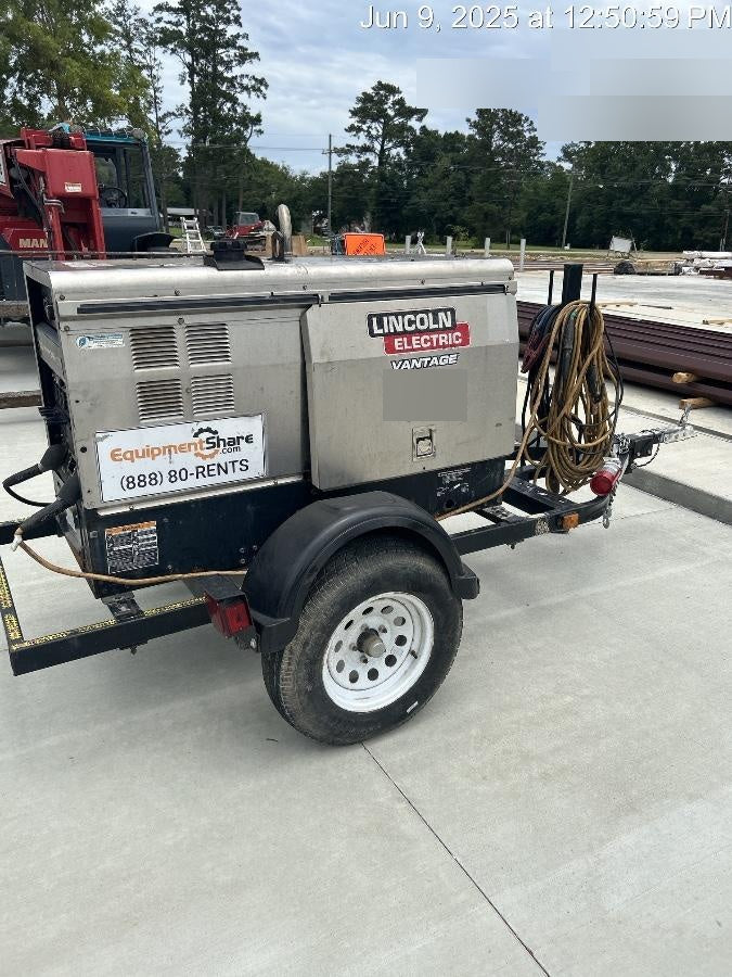 2018 Lincoln Electric Vantage 322 Lincoln Vantage 322 Welder Ready Pak 3 - Vantage 322, Trailer, Fender and light kit, Cable rack