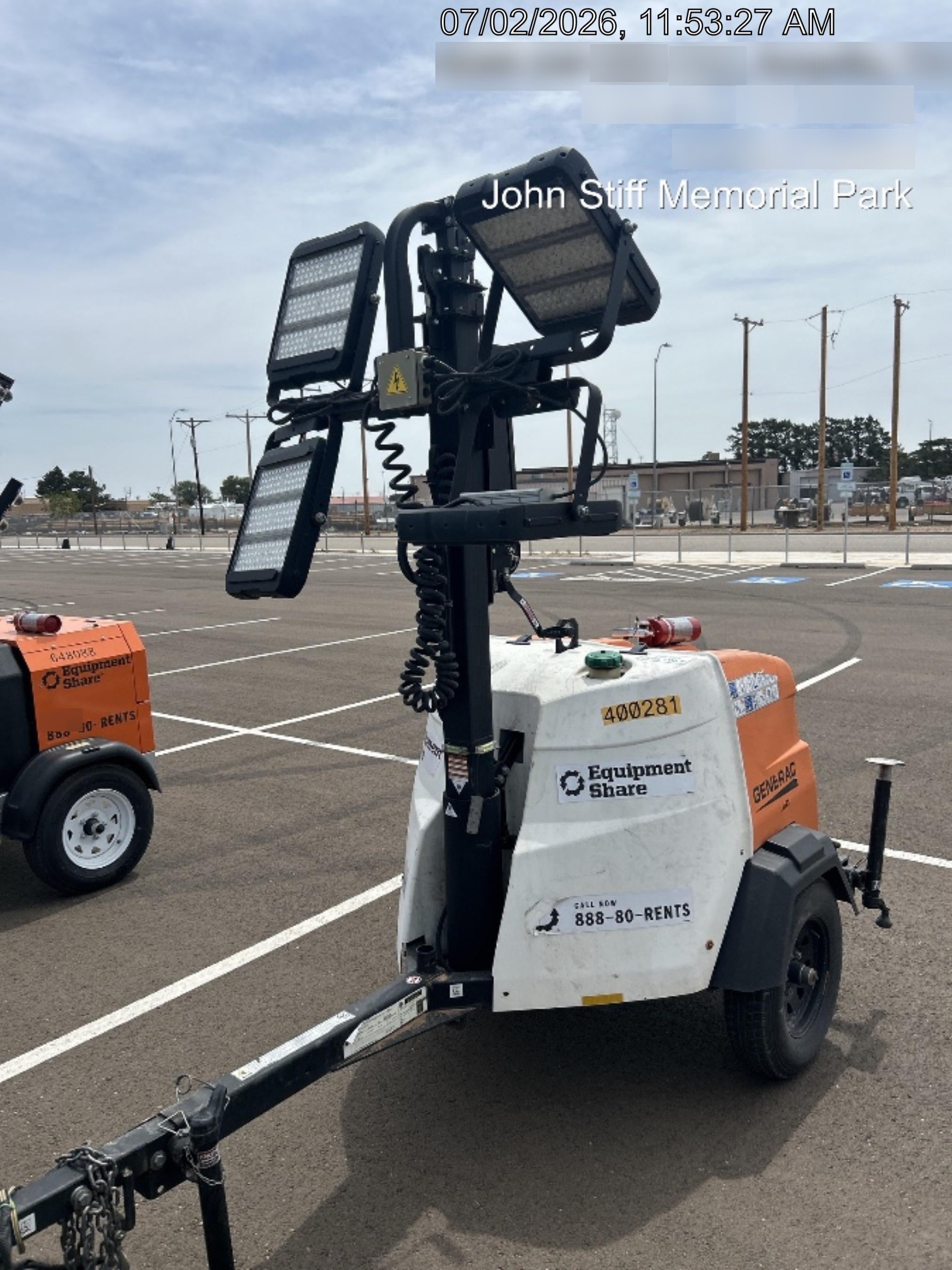 2024 Generac MLT2 Diesel, Flex Switch 120V Input, Powerzone Controller, 
(4) 320W LED Lights, 4kW Generator, 39.9 Gal Fuel Tank, 2" Ball, T3